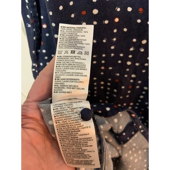 Armedangels Armed Angels dress polka dots midi loose fit dress in EUC sz M - Picture 7 of 9